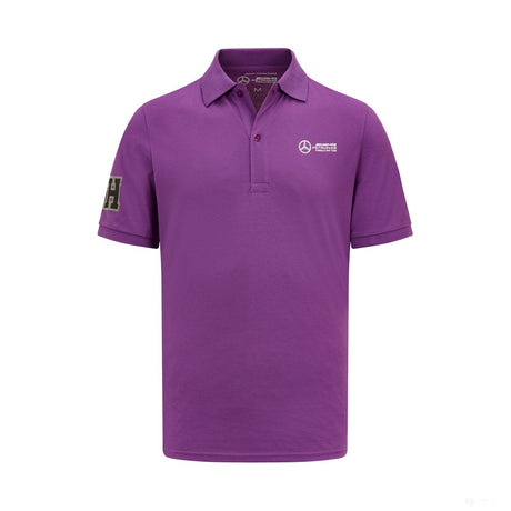 Mercedes Mens Lewis Hamilton Polo, Purple - FansBRANDS®