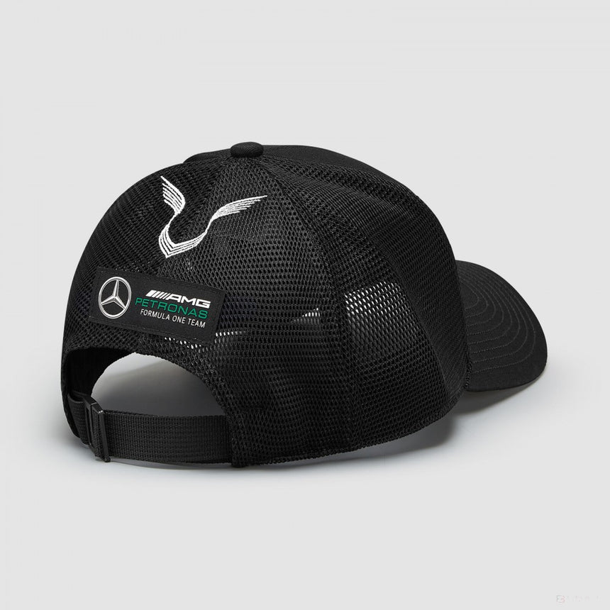 Black AMG trucker cap back view