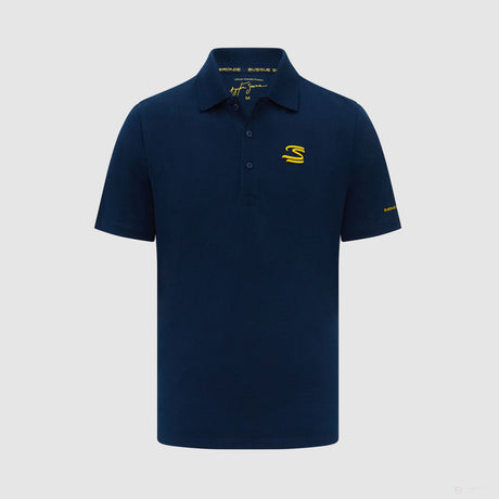 Ayrton Senna Mens Polo, Blue - FansBRANDS®