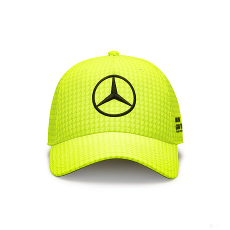 Mercedes Team Lewis Hamilton Col Driver Baseball Cap, Neon Yellow, 2023 - FansBRANDS®