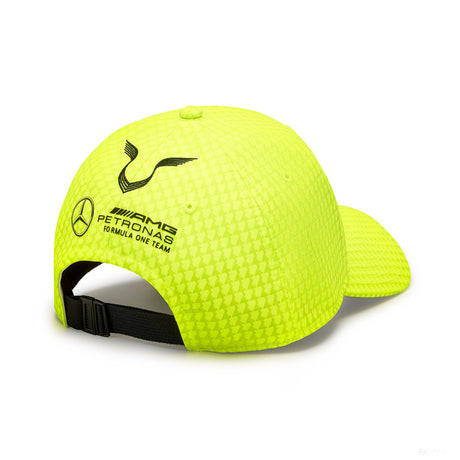 Mercedes Team Lewis Hamilton Col Driver Baseball Cap, Neon Yellow, 2023 - FansBRANDS®