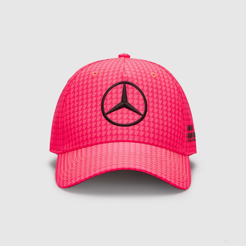 Mercedes Team Lewis Hamilton Col Driver Baseball Cap, Neon Pink, 2023 - FansBRANDS®