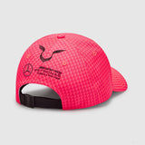 Mercedes Team Lewis Hamilton Col Driver Baseball Cap, Neon Pink, 2023 - FansBRANDS®