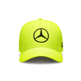 Mercedes Team Kids Lewis Hamilton Col Driver Baseball Cap, Neon Yellow, 2023 - FansBRANDS®