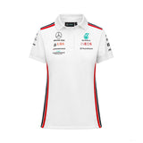 Mercedes Team Womens Polo, White, 2023 - FansBRANDS®