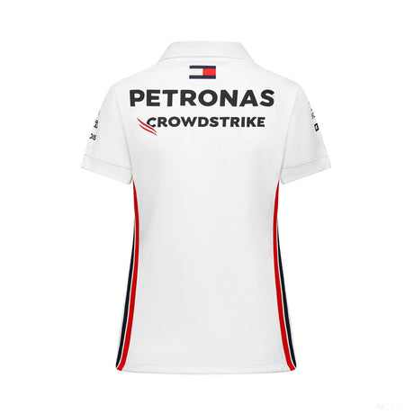 Mercedes Team Womens Polo, White, 2023 - FansBRANDS®