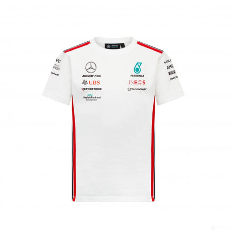 Mercedes Team Kids Driver Tee, White, 2023 - FansBRANDS®