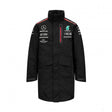Mercedes Team Mens Rain Jacket, Black, 2023 - FansBRANDS®