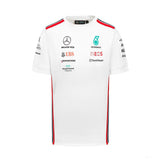 Mercedes Team Mens Driver Tee, White, 2023 - FansBRANDS®