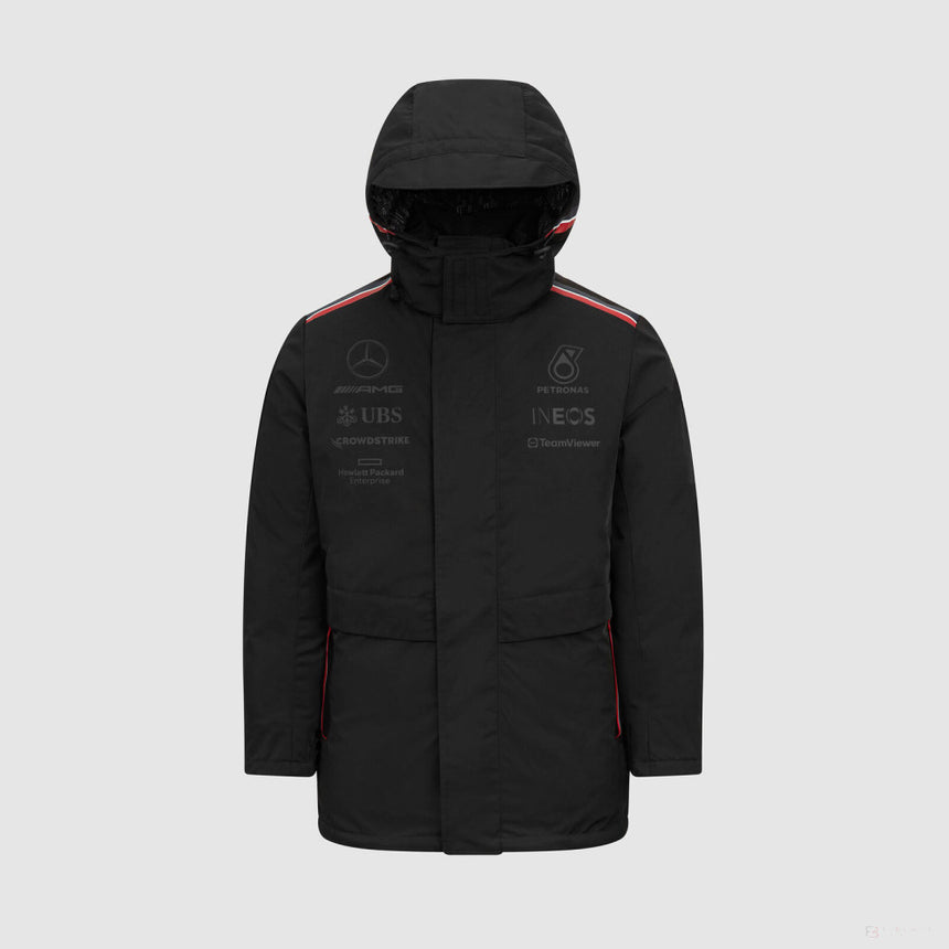 Mercedes Team Winter Coat, Black, 2023 - FansBRANDS®