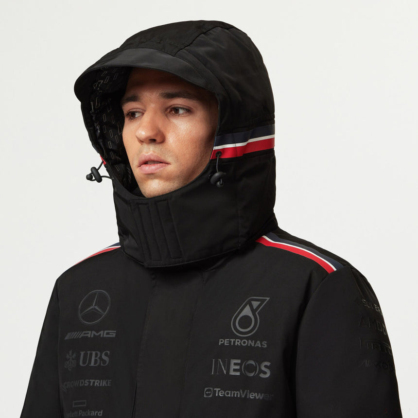 Mercedes Team Winter Coat, Black, 2023 - FansBRANDS®