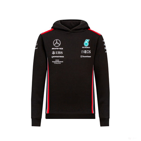 Mercedes Team Kids Hoody, Black, 2023 - FansBRANDS®