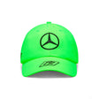 Mercedes Team George Russell Driver Dad Cap, Neon Green, 2023 - FansBRANDS®