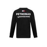 Mercedes Team Womens Crew Sweatshirt, Black, 2023 - FansBRANDS®