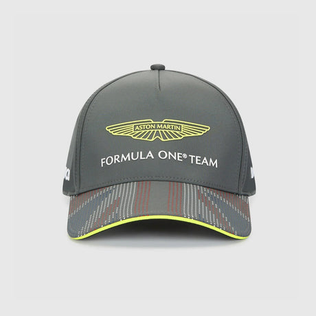 Aston Martin grey cap front view