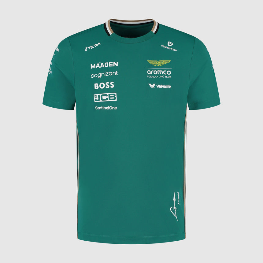 Aston Martin AMF1, Team T-shirt, Fernando Alonso, Green 🔥