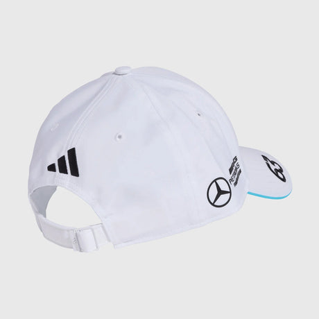 White Mercedes cap with rear logo
