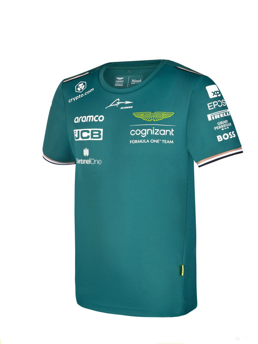 Aston Martin Aramco Cognizant F1 Official Team Driver T-Shirt - Fernando Alonso, 2023 - FansBRANDS®