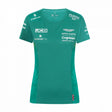Aston Martin Womens Team T-Shirt, Green, 2022 - FansBRANDS®