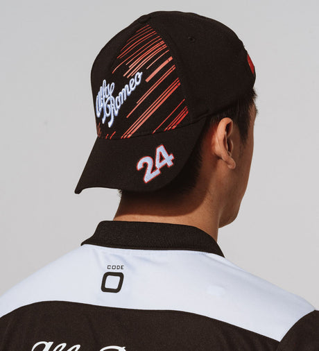 Alfa Romeo Baseball Cap, Zhou Guanyu Team, Adult, Black, 2022 - FansBRANDS®