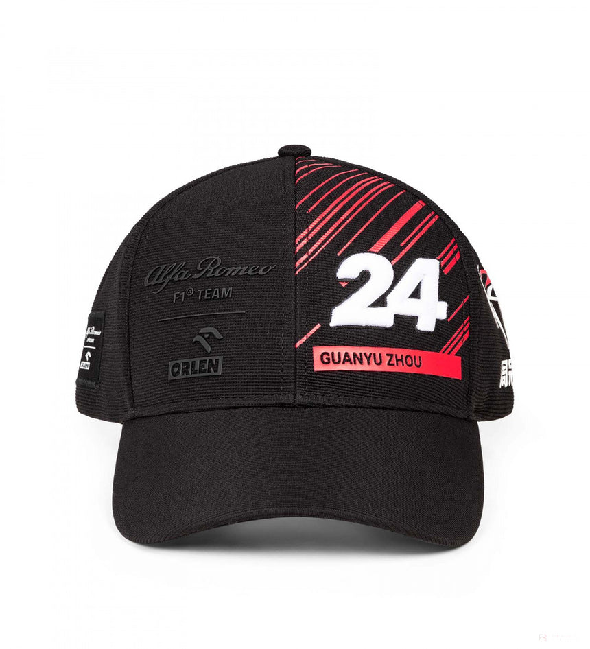 Alfa Romeo Baseball Cap, Zhou Guanyu Team, Adult, Black, 2022 - FansBRANDS®