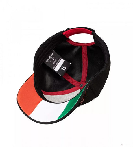 Alfa Romeo Baseball Cap, Italian GP, Adult, Black, 2022 - FansBRANDS®
