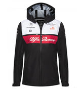 Alfa Romeo Womens Team Rain Jacket, Black, 2022 - FansBRANDS®