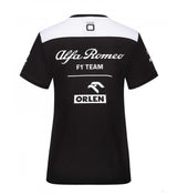 Alfa Romeo Womens Team T-Shirt, Black, 2022 - FansBRANDS®