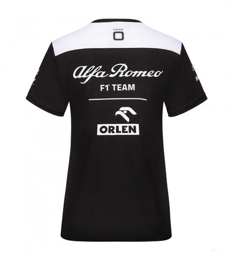 Alfa Romeo Womens Team T-Shirt, Black, 2022 - FansBRANDS®