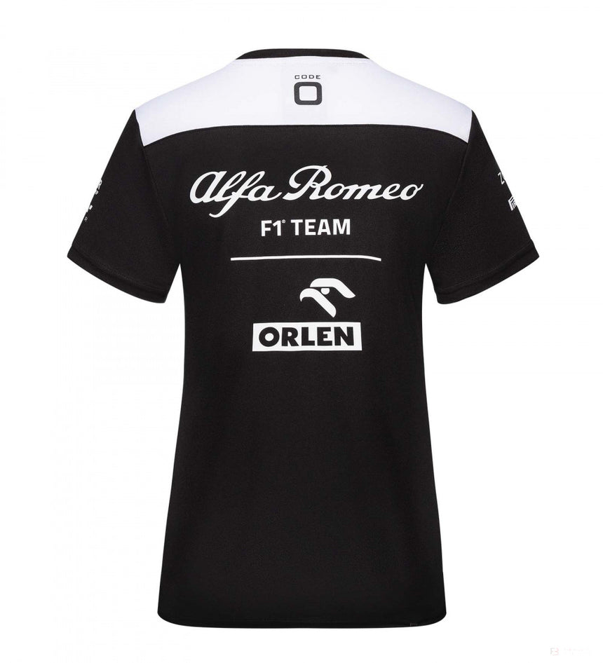 Alfa Romeo Womens Team T-Shirt, Black, 2022 - FansBRANDS®