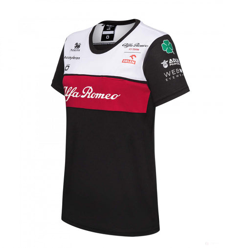 Alfa Romeo Womens Team T-Shirt, Black, 2022 - FansBRANDS®