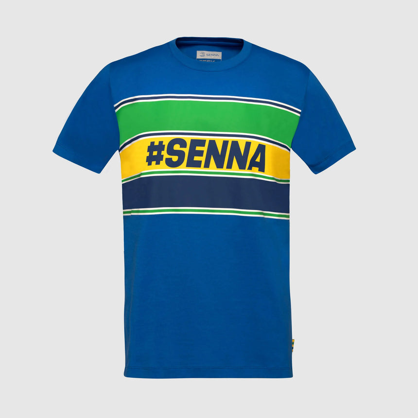 Ayrton Senna t-shirt, #SENNA, blue, 2025