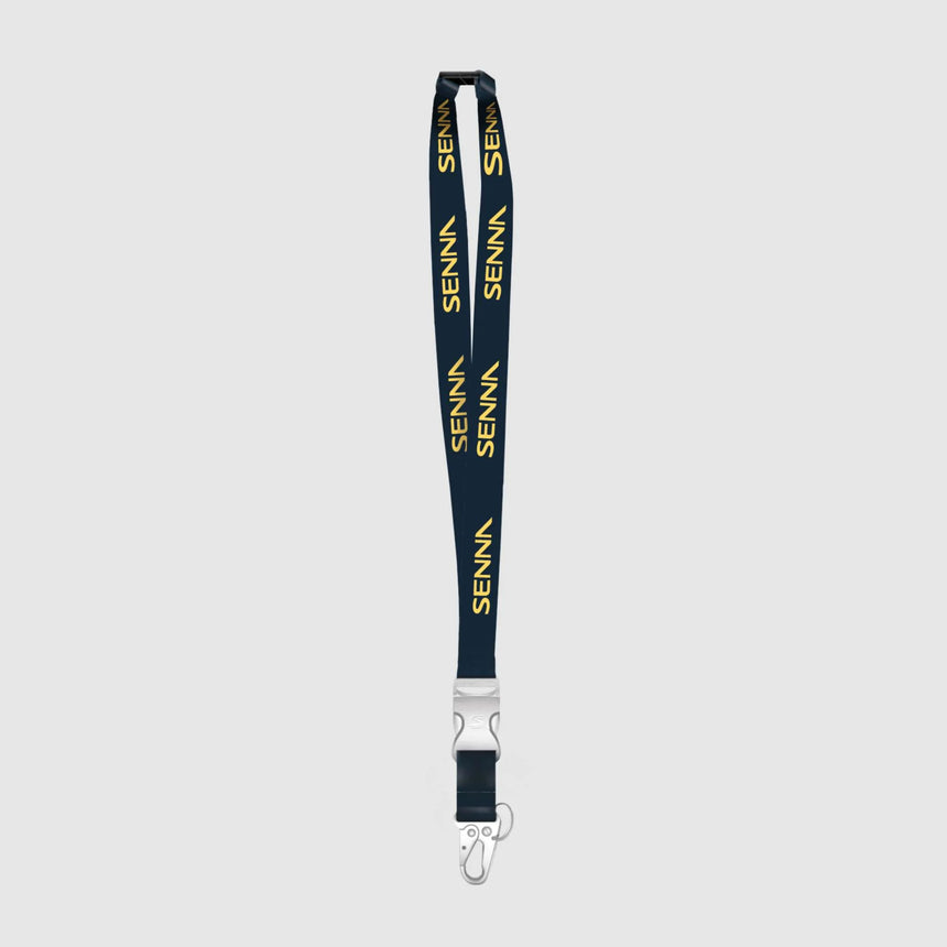 Ayrton Senna lanyard, blue, 2025