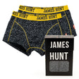 James Hunt Underwear, Seventies Boxer Shorts - Double Pack, Black, 2021 - FansBRANDS®