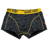 James Hunt Underwear, Seventies Boxer Shorts - Double Pack, Black, 2021 - FansBRANDS®