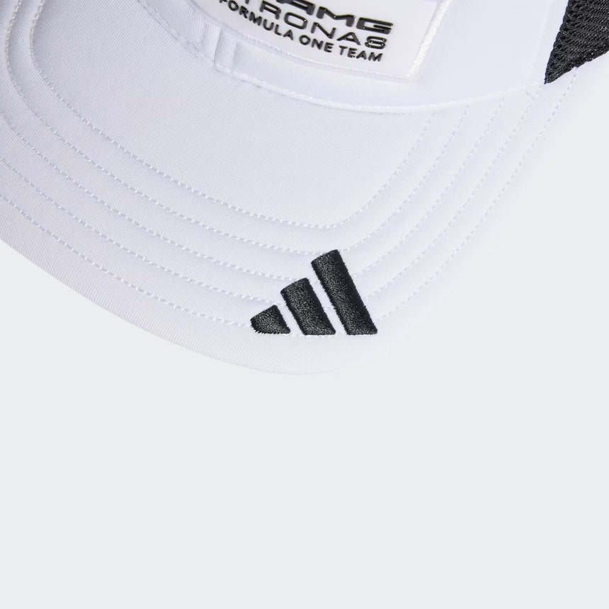 Mercedes cap, trucker, long logo, white 🔥