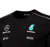 Mercedes Kids T-shirt, Team, Black, 2017