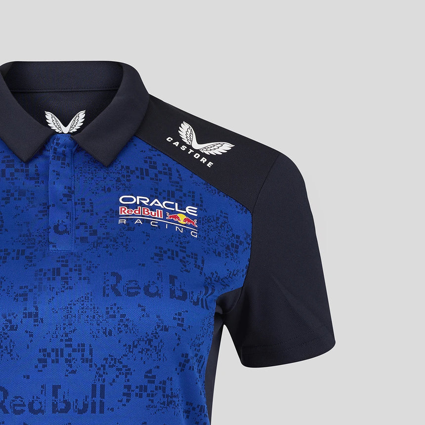 Red Bull polo, team, Isack Hadjar, womens, blue, 2026