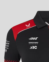 Haas F1 polo, team, womens, black, 2026