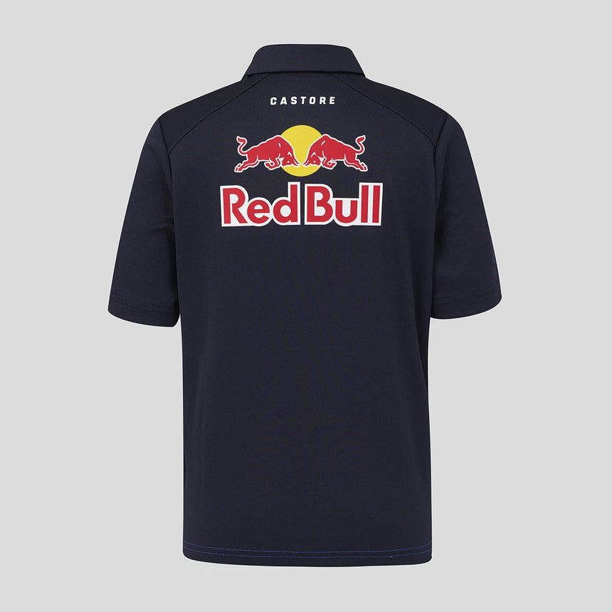 Red Bull polo, team, Max Verstappen, kids, blue, 2026