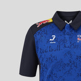 Red Bull polo, team, Max Verstappen, kids, blue, 2026