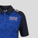 Red Bull polo, team, Max Verstappen, kids, blue, 2026