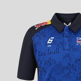 Red Bull polo, team, Isack Hadjar, kids, blue, 2026