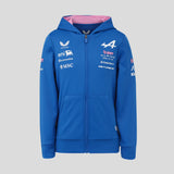 Alpine hoodie, full zip, team, kids, blue, 2026