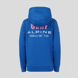 Alpine hoodie, full zip, team, kids, blue, 2026