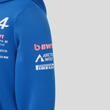 Alpine hoodie, full zip, team, kids, blue, 2026