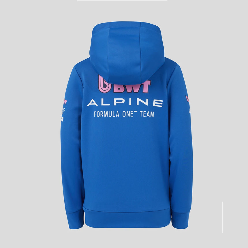 Alpine hoodie, team, blue, kids, 2026