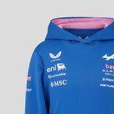 Alpine hoodie, team, blue, kids, 2026