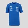 Blue Alpine T-shirt front with BWT and MSC logos.