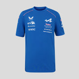 Blue Alpine T-shirt front with BWT and MSC logos.
